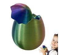 Zibeem Huevo De Dragón Juguete - Decoración Reutilizable Rellenable,Huevos De Colores Impresos En 3D,para Familia Niños Niñas Cesta De Pascua Amigos Hogar Escuela Estudio Escritorio Mesa