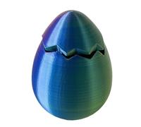 Zibeem Huevo Impreso En 3D | Decoración Reutilizable Rellenable - Huevos De Pascua Multicolor - Para Familia Niños Niñas Cesta De Pascua Amigos Hogar Escuela Estudio Escritorio Mesa