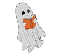 Zibeem Marcapáginas espeluznantes, divertidos marcadores con forma de fantasma, etiquetas transparentes para escritores, lectura, novelas, familiares, amigos, niños, decoración de estudio de Halloween