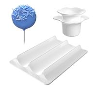 Zibeem Molde para Cake | Cortador Y Empujador Para Cake Con Bandeja - Utensilios De Repostería Para Postres Muffins Chocolate Cumpleaños Escuela Casa Bodas