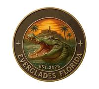 Zibeem Moneda para coleccionistas - Moneda de novedosa - Decoración de Arte Marino coleccionando niños Amantes de la Florida Mujeres Aficionados a la Historia hogar