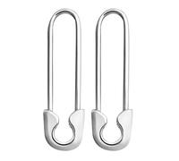 Zibeem Pendientes de imperdible,Pendientes de imperdible para mujer,Pendientes de aro colgantes minimalistas | Pin de seguridad con aro para colgar, aros de moda, joyería para mujeres y niñas,