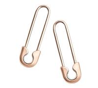 Zibeem Pendientes de imperdible,Pendientes de imperdible para mujer - Pendientes de clip estilo punk | Pendientes colgantes con pasador de seguridad, pendientes colgantes con pasador punk para mujeres
