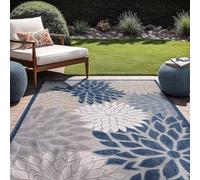 ZIBENE Alfombras Antideslizantes e Impermeables, Antideslizantes, Patrones Vegetales, alfombras regionales, autocaravanas, Camping, balcón Rug, Disponibles en Varios tamaños.[180X250cm]