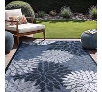 ZIBENE Alfombras Antideslizantes e Impermeables, Antideslizantes, Patrones Vegetales, alfombras regionales, autocaravanas, Camping, balcón Rug, Disponibles en Varios tamaños.[120X160cm]