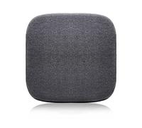 ZIBENE Cojines Cuadrados para taburetes de Bar 45x45cm, Cojines Cuadrados para sillas de Comedor, Cojines de Espuma con Memoria Lavables para Asientos de Comedor Gris Oscuro