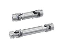 ZIBOXI 2 Ejes de transmisión CVD 9751 for Trax TRX4M TRX-4M 1/18 RC Crawler Car, Piezas de actualización, Accesorios(Silver 2pcs)