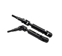 ZIBOXI 2 Ejes de transmisión CVD Traseros compatibles con MJX Hyper Go 14210 14209 1/14 RC, Piezas de actualización for Coche.(Black)