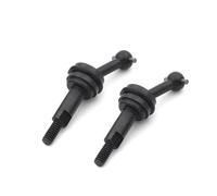 ZIBOXI 2 Ejes de unión CVD extendidos de 2 mm con Tuerca M2, compatibles con Wltoys K969, K989, K979, P929, Piezas de actualización for Coche RC 1/28.(Black)