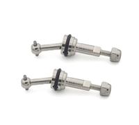 ZIBOXI 2 Ejes de unión CVD extendidos de 2 mm con Tuerca M2, compatibles con Wltoys K969, K989, K979, P929, Piezas de actualización for Coche RC 1/28.(Silver)