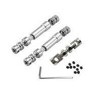 ZIBOXI 3 Ejes de transmisión CVD for MN128, MN86, MN86S, MN86K, MN86KS, MN-G500, 1/12, Piezas de actualización for Coche RC.(Silver)