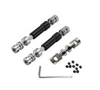 ZIBOXI 3 Ejes de transmisión CVD for MN128, MN86, MN86S, MN86K, MN86KS, MN-G500, 1/12, Piezas de actualización for Coche RC.(Black)