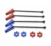 ZIBOXI 4 Ejes de transmisión Delantero y Trasero CVD for Traxxas X-Maxx XMAXX 6S 8S 1/5 Monster Truck RC, Piezas de actualización(Red)