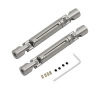ZIBOXI Eje de transmisión CVD MN82 LC79 MN78 con Manguito de 3 a 4 mm for Coche RC MN-78 Cherokee MN 82 1/12, actualización de Metal(Silver)