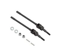 ZIBOXI Ejes AR44, Eje de transmisión CVD de Junta Delantera y Trasera, Dogbone for RC 1/10 Axial SCX10-II 90046 90047, Compatible con Jeep Wrangler(Black Front)