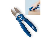 Zibra Open-It! Multiherramienta todo en uno con tijeras resistentes, cortador de caja, destornillador y abridor de paquetes, azul