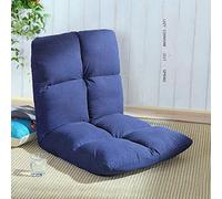 Zichen Folding Chair Chaise de sol pour la maison, dossier réglable pliable, canapé paresseux confortable, bureau, méditation, lecture, télévision, jeu, bleu (couleur : bleu)