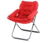 Zichen Silla Plegable portátil, Silla reclinable, sofá reclinable, Oficina en casa, meditación, Lectura, televisión, Juegos, Color Rojo