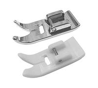 Zickzack (Duo) - Base Antiadherente y Base estándar para máquina de Coser Dorina Brother Janome Meister AEG Silvercrest Veritas Toyota Quasatron Amysa Singer y W 6, etc.