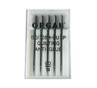 ZickZackNaehmaschine Agujas Organ 130/705 H-QU LP Quilting Anti-Glue 90/14 5 unidades