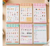 ZICOTO Fun Pretend Play Notepads Kids Love - Set of 6 Themed Pads Including Restaurant, Doctor and Ice Cream Shop - Ideal for Creative Role Play and Imaginative Fun at Home or on the Go