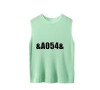 ZICUE Chalecos De Punto para Mujer A La última Sin Mangas Ligeros De Corte Holgado Y Suaves con Cuello Redondo Camisetas Sin Mangas Cortas De Un Solo Color Verde Menta L