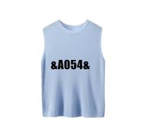 ZICUE Chalecos De Punto para Mujer A La última Sin Mangas Ligeros De Corte Holgado Y Suaves con Cuello Redondo Camisetas Sin Mangas Cortas De Un Solo Color Azul Oscuro L