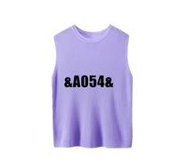 ZICUE Chalecos De Punto para Mujer A La última Sin Mangas Ligeros De Corte Holgado Y Suaves con Cuello Redondo Camisetas Sin Mangas Cortas De Un Solo Color Morado Oscuro XXL