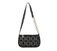 ZIDDAR Bolsas de hombro para mujer, con estampado de flores, bolsos pequeños con correa de cadena, bolso de mano moderno para las axilas