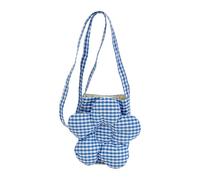 ZIDDAR Bolso bandolera de algodón con estampado floral geométrico, impermeable, para oficina y actividades al aire libre, bolso casual, Blue, One Size