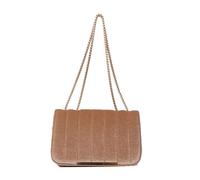 ZIDDAR Bolso de hombro casual para mujer, correa de cadena cuadrada pequeña, bolso cruzado simple para boda, diario, correa de hombro casual, mensajeros cruzados, pequeños cuadrados, Khaki, One Size