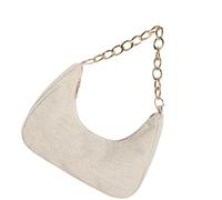 ZIDDAR Bolso de hombro de algodón ligero con bordado floral, diseño multibolsillo, bolso casual para las axilas, para mujer, esencial para el día a día, bolsa de lino de algodón, Cadena 4, One Size