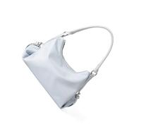 ZIDDAR Bolso de hombro de piel sintética, práctico bolso de mano de oficina elegante para varias ocasiones, bolso de hombro de piel sintética de lujo, Blue, One Size