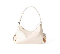 ZIDDAR Bolso de hombro de piel sintética, práctico bolso de mano de oficina elegante para varias ocasiones, bolso de hombro de piel sintética de lujo, beige, One Size