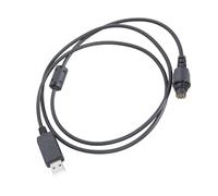 ZIDDAR Cable de programación USB de 140 cm, cable de programación Walkies Talkies, cable de línea de frecuencia USB adecuado para MD612 HYT MD610 Walkies Talkies Cable de programación