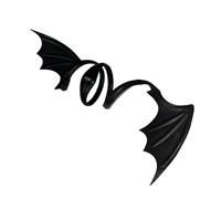 ZIDDAR Cómodo y resistente material de piel sintética, gargantilla con alas de murciélago, decoración para entusiastas de la moda, collar gótico, talla única, como se describe, como se describe