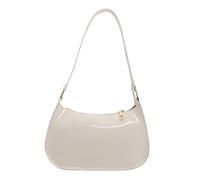 ZIDDAR Elegante bolso de hombro de piel sintética para mujer, bolso de noche, bolso de mano en las axilas, para fiestas, para salir de noche, White, One Size