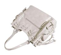 ZIDDAR Elegante bolso grande para axilas, bolso cruzado con tachuelas, bolso de mano de cuero para mujer, adecuado para varias ocasiones, bolso de moda, Gray, One Size