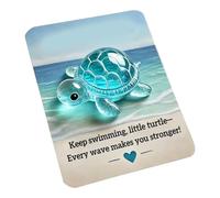 ZIDDAR Figuras de tortugas de resina de bolsillo, miniaturas de resina, decoración de animales para cumpleaños de niños, baby showers, tarjeta de emoción para vacaciones