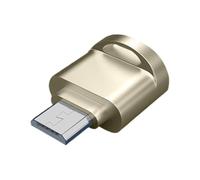 ZIDDAR Lector de tarjetas de memoria USB pequeño para transferencia de fotos, vídeo, TF simultáneamente, lector de memoria para cámara, teléfono, convertidor de tarjetas TF
