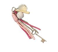 ZIDDAR Llavero con dije de bolsa de béisbol de color, accesorio elegante para bolsas y llaves, cuerda de escalada resistente, materiales de uso