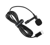 ZIDDAR Micrófono Lavalier USB C fácil de usar para computadora portátil, compatibilidad con múltiples dispositivos para entrevistas de video en vivo