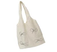 ZIDDAR Sofisticado bolso de mano con diseño de lunares decorados en las axilas, bolsas de compras informales, bolsa de hombro ligera para el trabajo o viajes, elegante bolsa de hombro para mujer