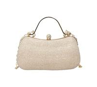 ZIDDAR Sofisticado bolso de noche con diseño ligero, correa de cadena extraíble, bolsa de hombro para cóctel, fiesta, compañero de moda, Gold, One Size