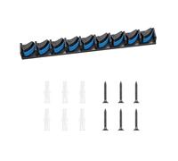 ZIDDAR Soporte vertical para caña de pescar montado en la pared, soporte de almacenamiento montado en la pared con capacidad para 9 cañas de pescar para pared de garaje