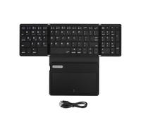 ZIDDAR Teclado plegable con panel táctil grande y teclas numéricas, teclado numérico para múltiples dispositivos