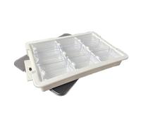 ZIDDAR Versátil accesorio para clasificar cuentas con tapa segura para entusiastas de las manualidades, organizador transparente