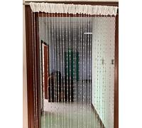 ZiDeTang Cortina de Cuentas acrílicas para Puerta, Cortina divisora de habitación (100 cm x 195 cm, Transparente)