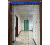 ZiDeTang Cortina de Cuentas acrílicas para Puerta, decoración del hogar, Cortina divisora de habitación (100 cm x 195 cm, corazón Azul Oscuro)