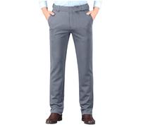 zidiau Pantalones formales de pierna recta para hombre para negocios, oficina, ligeros, parte delantera plana, color sólido, pantalones de vestir casuales, pantalones chinos de longitud completa con